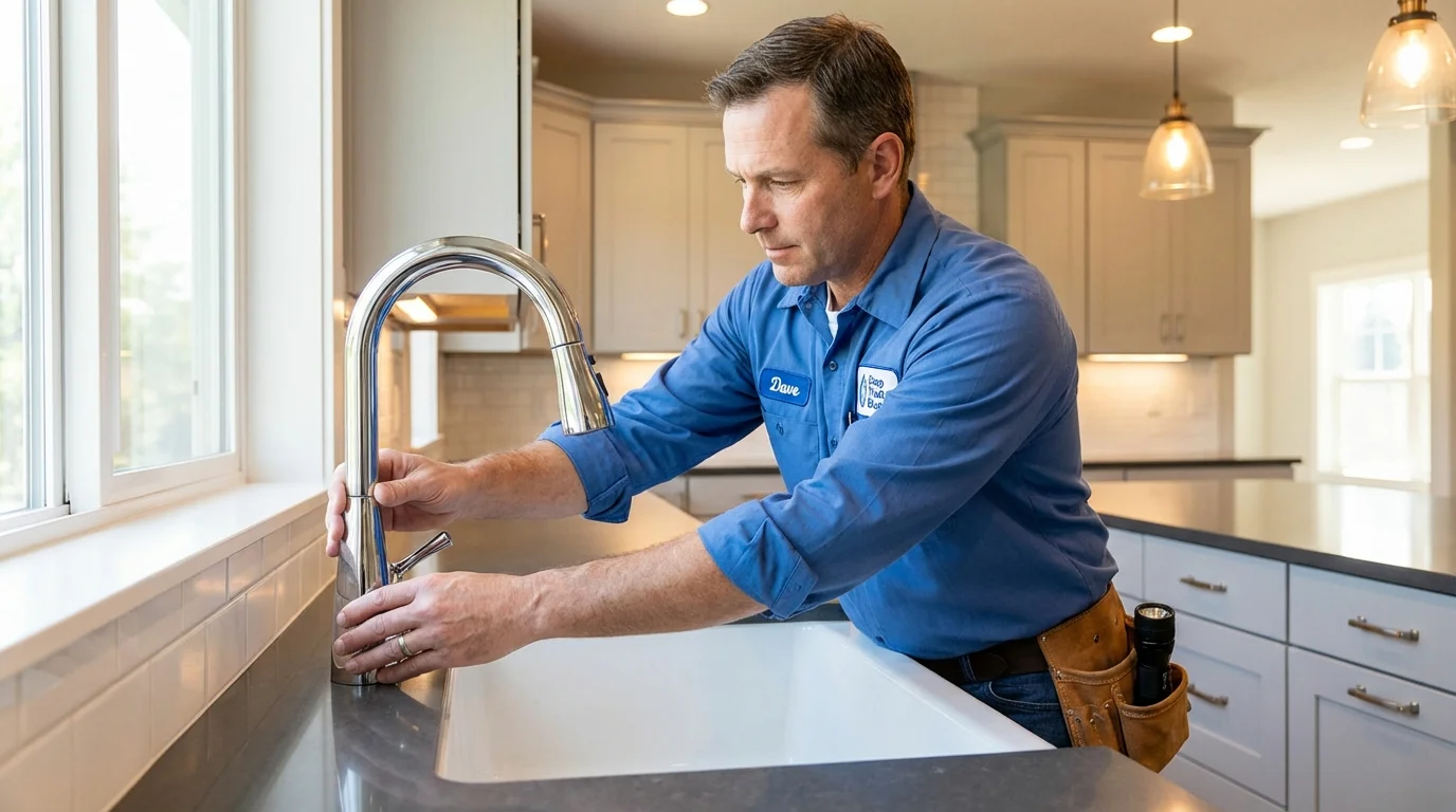 Kitchen faucet installation by Johns Plumbing LLC in Stone Mountain